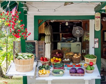 Food photo, Maine fruit stand, fine art kitchen photography, wall decor