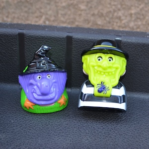 Lot of 2 - 1998 McDonald&#39;s Happy Meal Toys - Haunted Halloween Candy Dispenser Toy Figures. Hamburglar