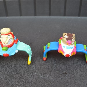 Lot of 2 - Burger King Kids Club Barnyard Commandos Cuffs Figures.