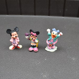 Lot of 3 Applause Hong Kong 80&#39;s Themed Figures.  Mickey Mouse Minnie Mouse, and Daisy Duck