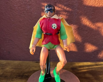 Vintage 1970's Mego WGSH DC Comic "Robin" 7" Action Figure (Incomplete)