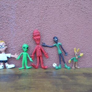 Vintage Bendable and Poseable Figures.