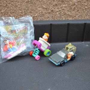 1991 Back to the Future Cartoon McDonald's Happy Meal toys Lot of 3 Marty Doc Brown Verne Brown