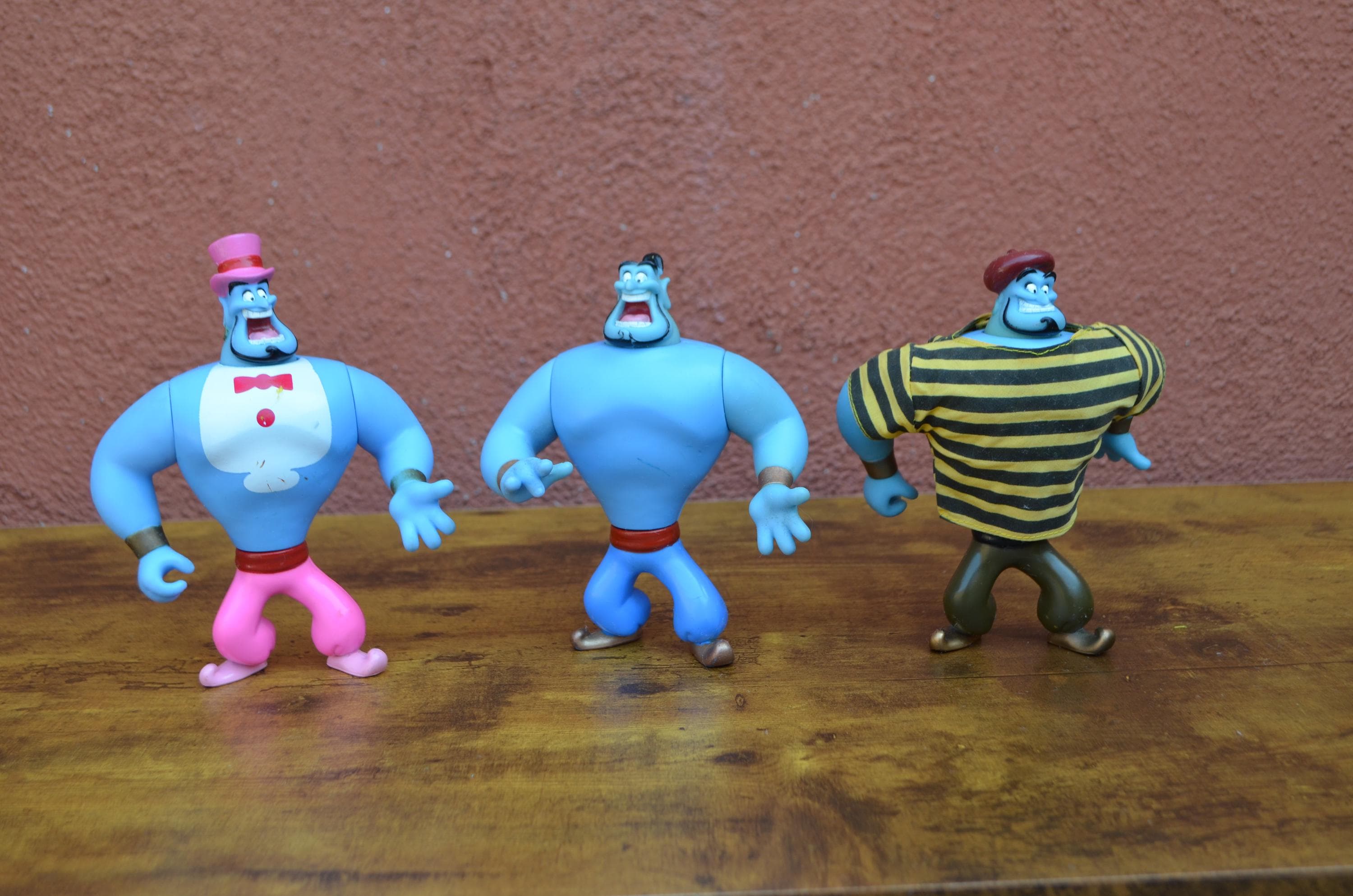 The Genie From Disney Aladdin 1990's Vintage Mattel Lot of 3