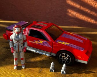 Vintage 1980's Kenner M.A.S.K. "Thunderhawk" with "Matt Trakker"  Vehicle (Complete).