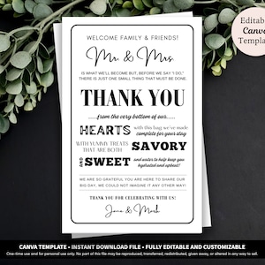 Carta de bienvenida de boda Plantilla digital Descargar / Carta de bolsa de bienvenida de hotel Plantilla imprimible editable / Carta de agradecimiento de invitado de boda