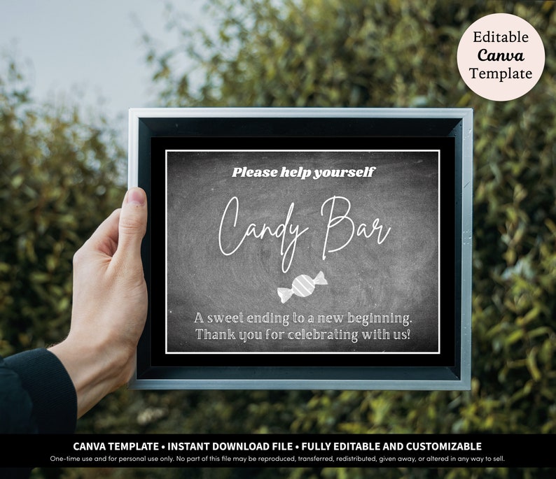 Graduation Candy Bar Labels and Sign Printable Download Graduation Candy Buffet Graduation Candy Table Digital Template image 4