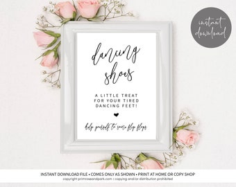 Wedding Flip Flop Sign • Flip Flop Sign Printable • Instant Download