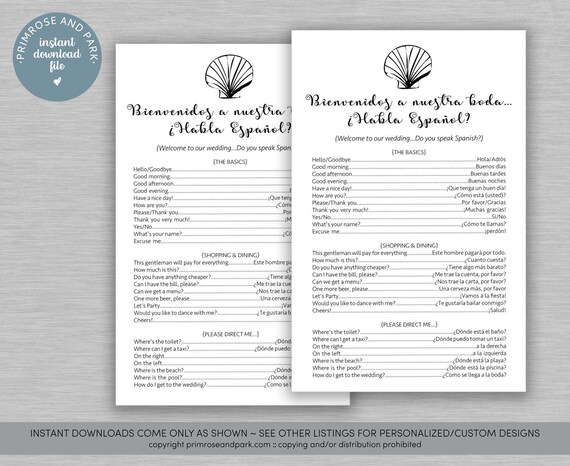 Destination Wedding Welcome Bag Cards Instant Download Etsy