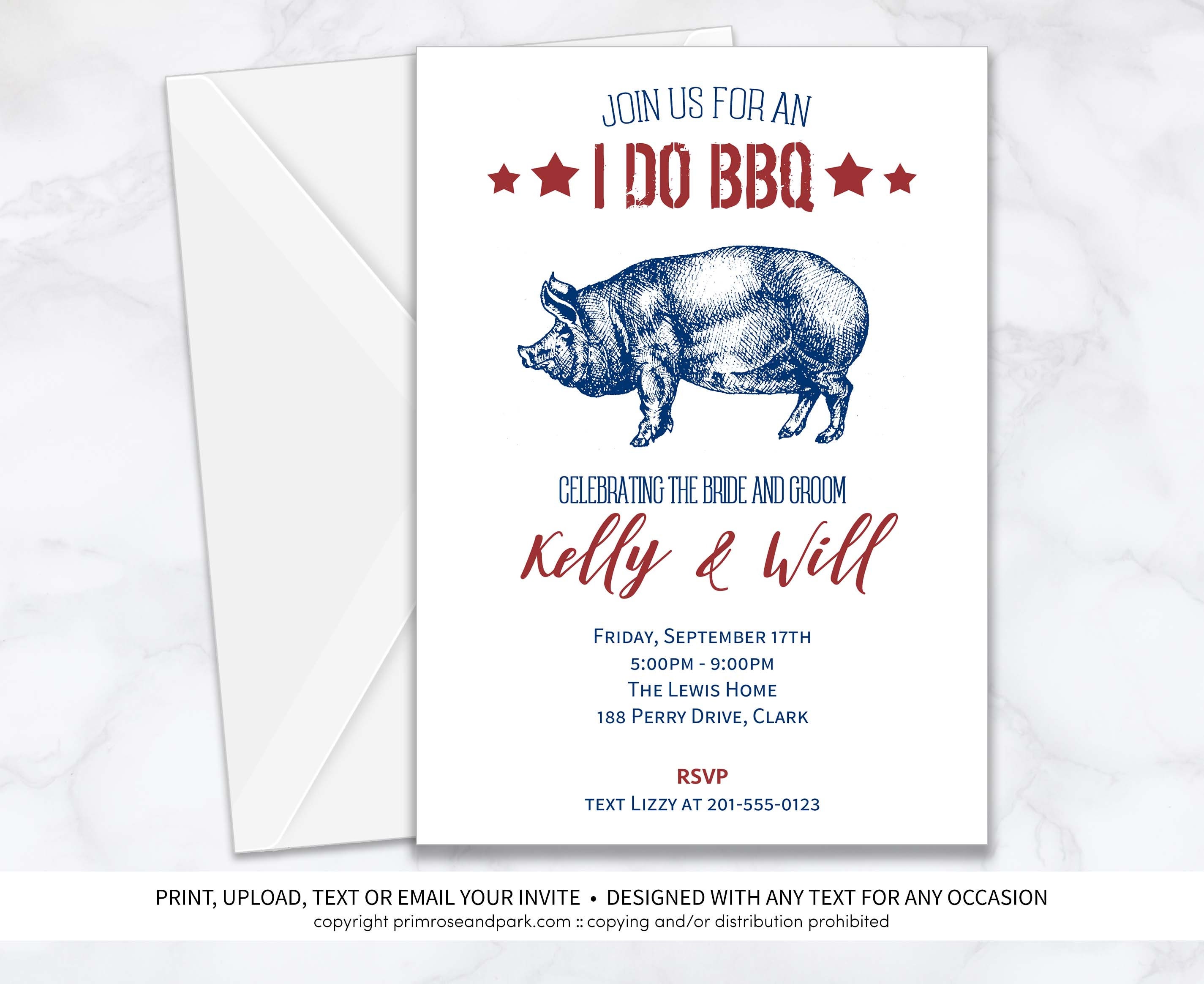 BBQ Party Invitation I Do BBQ Birthday BBQ Barbeque Party Pig Roast Invitation Baby Shower Invitation Download Template