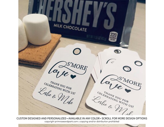 S'more Love Favor Tags Sending S'more Love | Etsy
