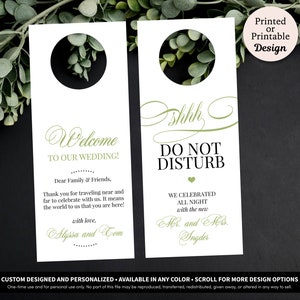 Modern Traditional Do Not Disturb Door Hanger Wedding Do Not Disturb Sign Do Not Disturb Hotel Door Tags Newlywed Do Not Disturb Tags image 2