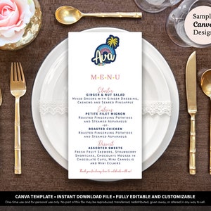 Karta menu na Bar Micwę do wydrukowania Pobierz szablon | Karta menu na Bat Micwę | Karta menu na kolację | Karta menu na przyjęcie | Karta menu na zamówienie