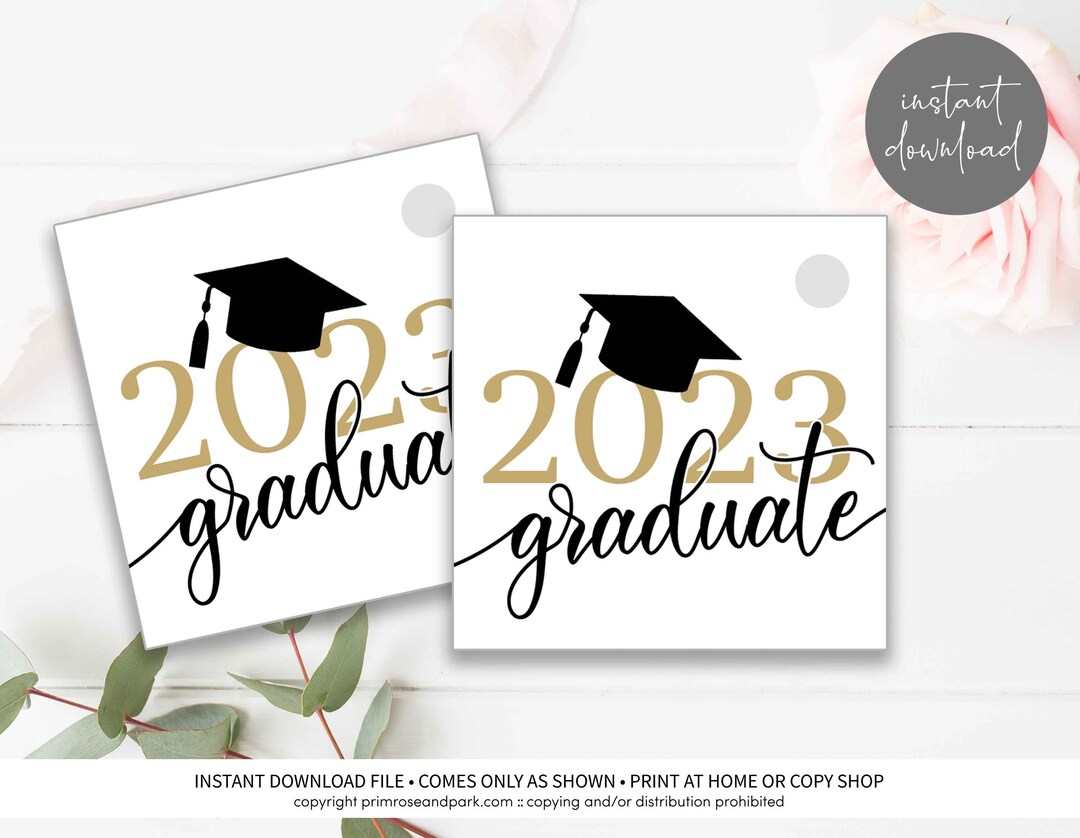 Graduation Favor Tags • Printable Favor Tags • Congrats Graduate Tag - Etsy