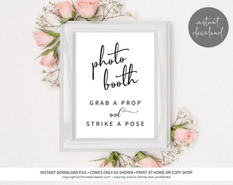 Photo Booth Sign Wedding • Selfie Station Sign • Photo Booth Sign • Instant Download • Printable