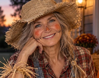 XL/XXL Hemp Wide Brim Sun Hat, Halloween Costume Scarecrow Farmer Hat, Tom Sawyer Cosplay, Boho Festival Packable Eco Garden Hat