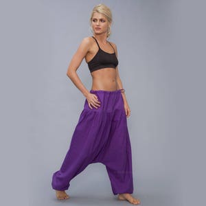 Harem Pants, Aladdin Pants, Harem Trousers in bag Yoga Pants Perfect gift Cotton Afghani Pants Alibaba Pants not stratch image 5