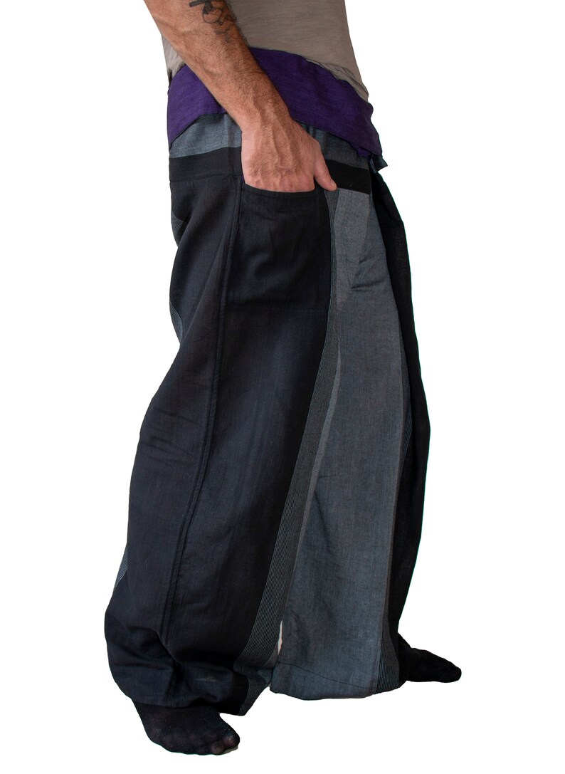 Thai Fisherman 2 color Yoga Pants for men and women Thai wrap pants image 3