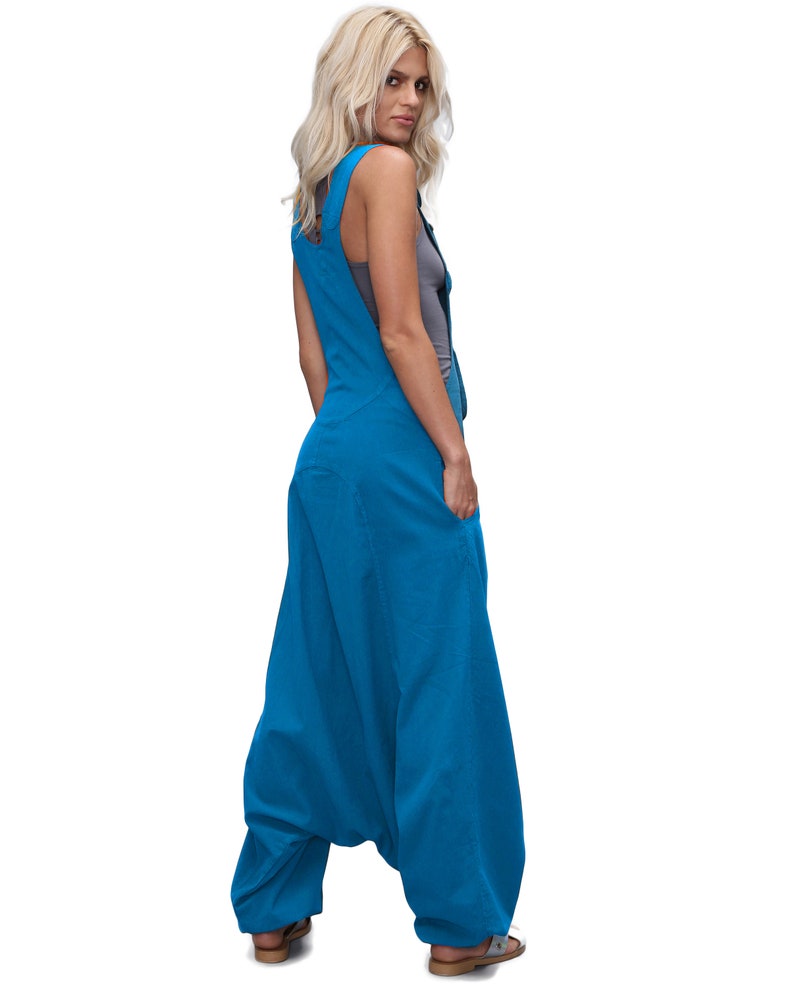 Small Size Harem Jumpsuit Women Baggy Wide Leg Overalls Etsy UK