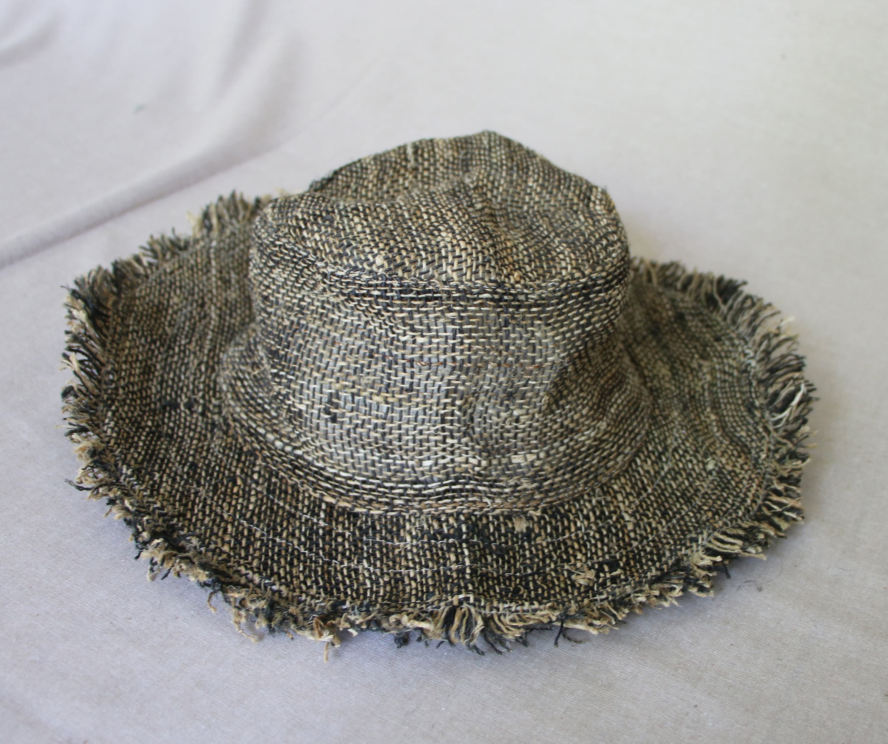 Straw hat Men Hemp Summer Hat Frayed Edges manakamana Hemp Sun hat Natural Hippie hat Straw hat Men Hemp Summer Hat Frayed Edges manakamana Hemp Sun hat Natural Hippie hat