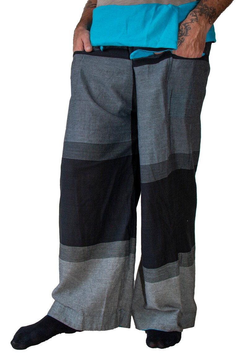 Thai Fisherman 2 color Yoga Pants for men and women Thai wrap pants image 2