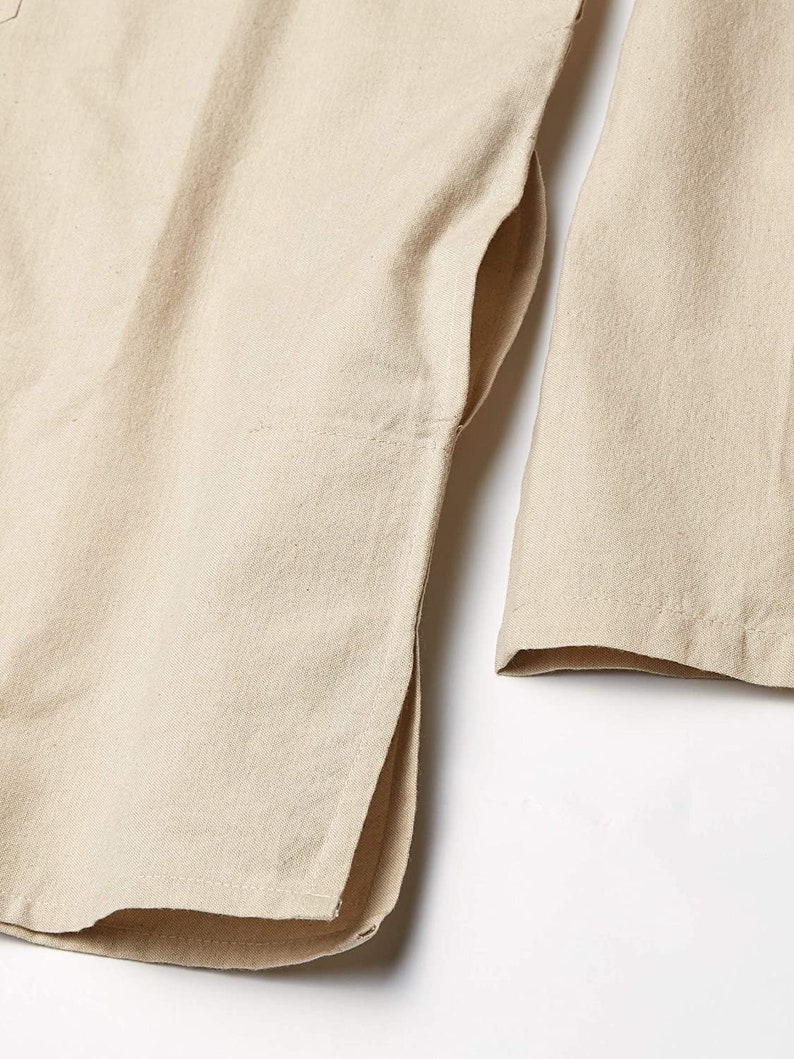 Mandarin Collar Shirt With Pocket Frog Buttons Long Sleeve - Etsy