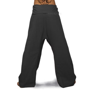 Thai Fisherman Pants Yoga Pants Plain Color Men / Women Thai wrap pants image 6