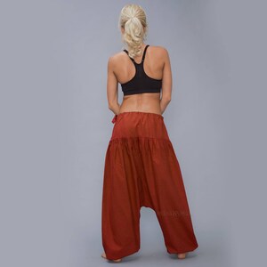 Harem Pants, Aladdin Pants, Harem Trousers in bag Yoga Pants Perfect gift Cotton Afghani Pants Alibaba Pants not stratch image 6