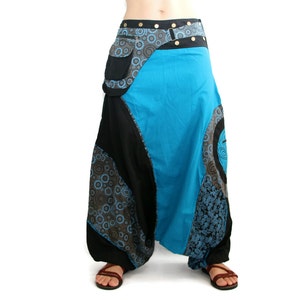 Women Boho Harem Pants ,steampunk pants , Bohemian low crotch pants, hippie harem pants