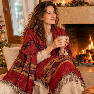 Himalayas Yak Wool meditation Shawl Wrap, Bohemian Extra big blanket wrap
