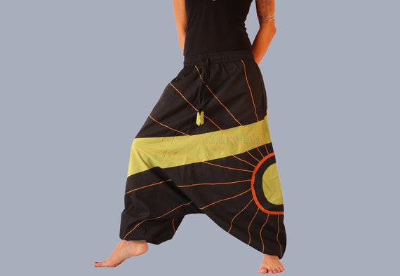 PAISLEY HAREM TROUSERS Warm Cosy Aladdin Alibaba Pants Hippy Festival Afghani
