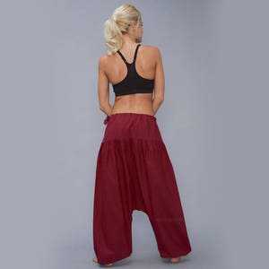 Harem Pants, Aladdin Pants, Harem Trousers in bag Yoga Pants Perfect gift Cotton Afghani Pants Alibaba Pants not stratch image 4