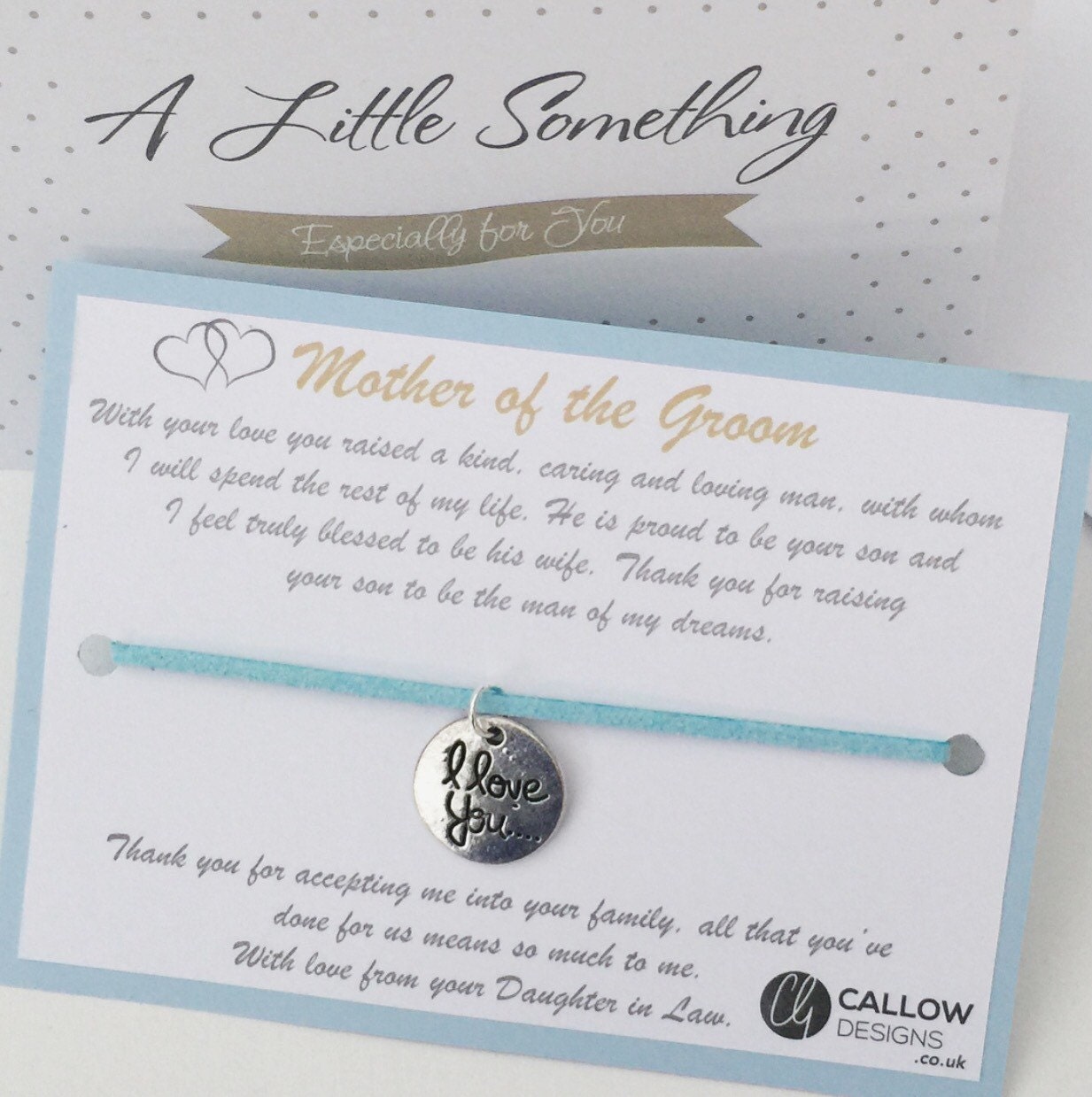 Mother Of The Groom Greetings Card Charm Bracelet Meaning