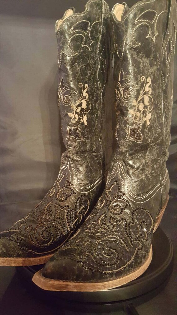 embellished cowgirl boots