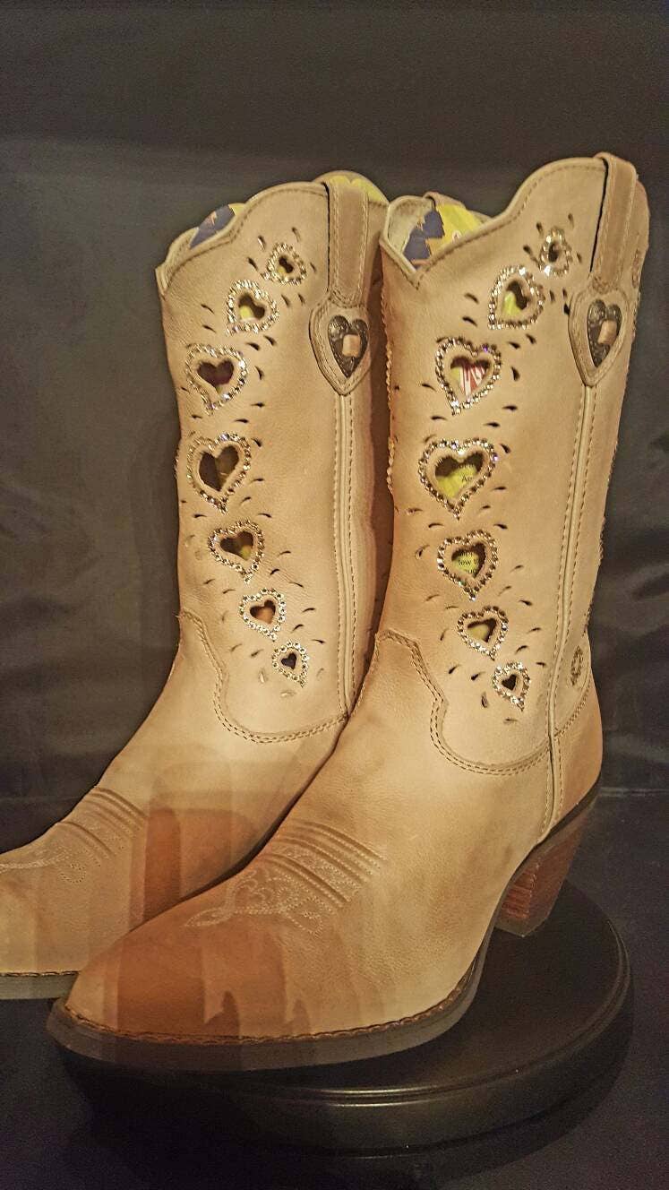 cowgirl boots with hearts