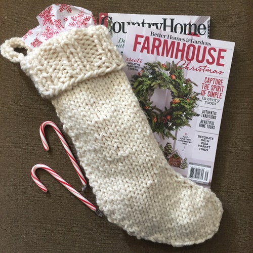 Scandinavian Knit Christmas Stocking Pattern and Knitting Etsy
