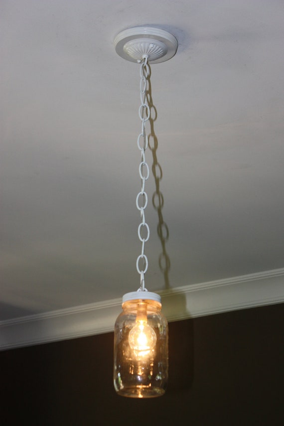 Mason Jar Pendant Light Fixture Etsy
