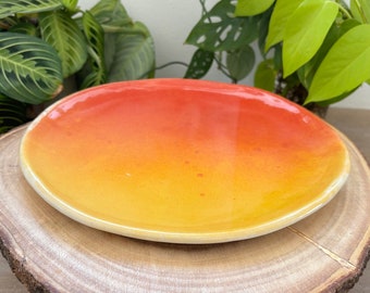 Orange Ombre Plate