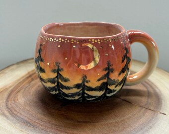 Forest Fire Moon Mug