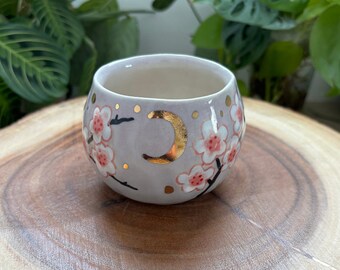 Japanese Cherry Blossoms Moon Cup