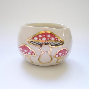 Mushroom Cup with Gold