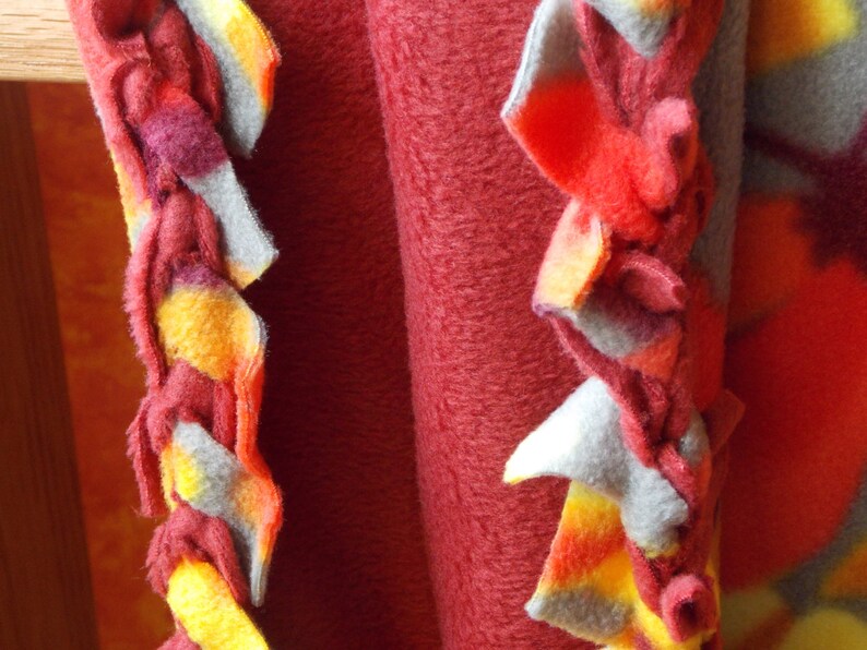 Double Layer Fall Butterfly Fleece Blanket with Braided Edging Etsy