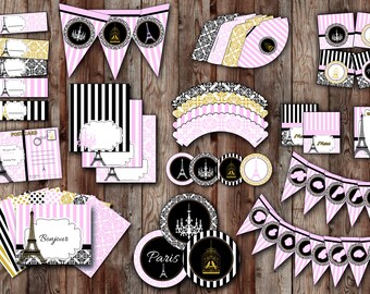 Items Similar To Paris Themed Birthday Party Decor On Etsy