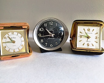 Vintage Travel Alarm Clocks, Baby Ben, (SOLD)Seth Thomas, Phinney- Walker, Working Clocks Choose One