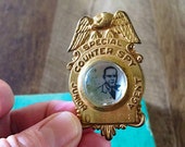 Vintage 1940 39 s Spy Badge, Pepsi Cola Advertising Counter Spy Radio Show Memorabilia