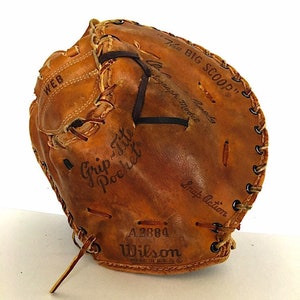 Vintage Wilson Big Scoop Baseball Glove: Autographed Orlando Cepeda, USA Made