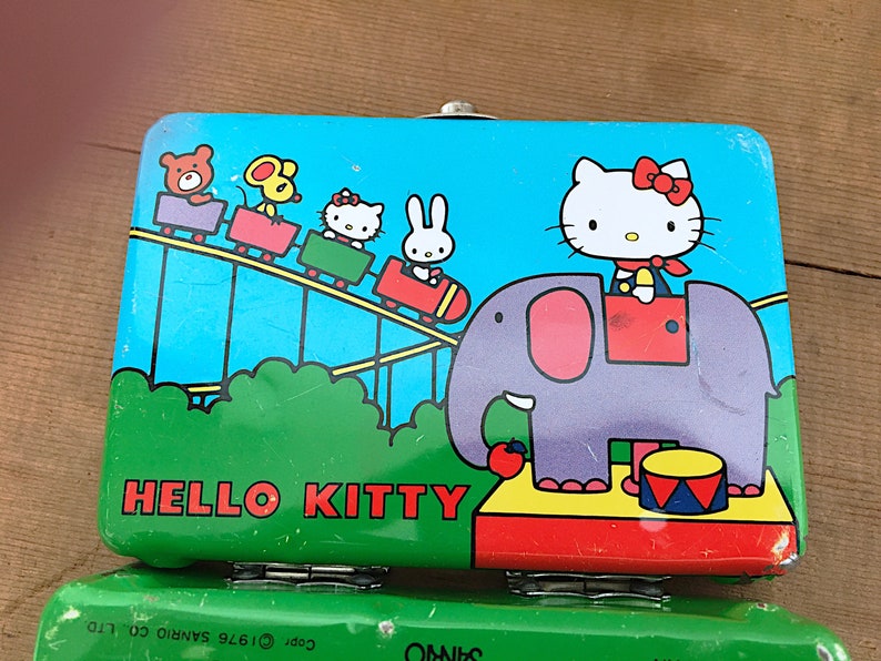 Vintage Hello Kitty Doll Lunch Box 1976 Sanrio Japan Small Etsy