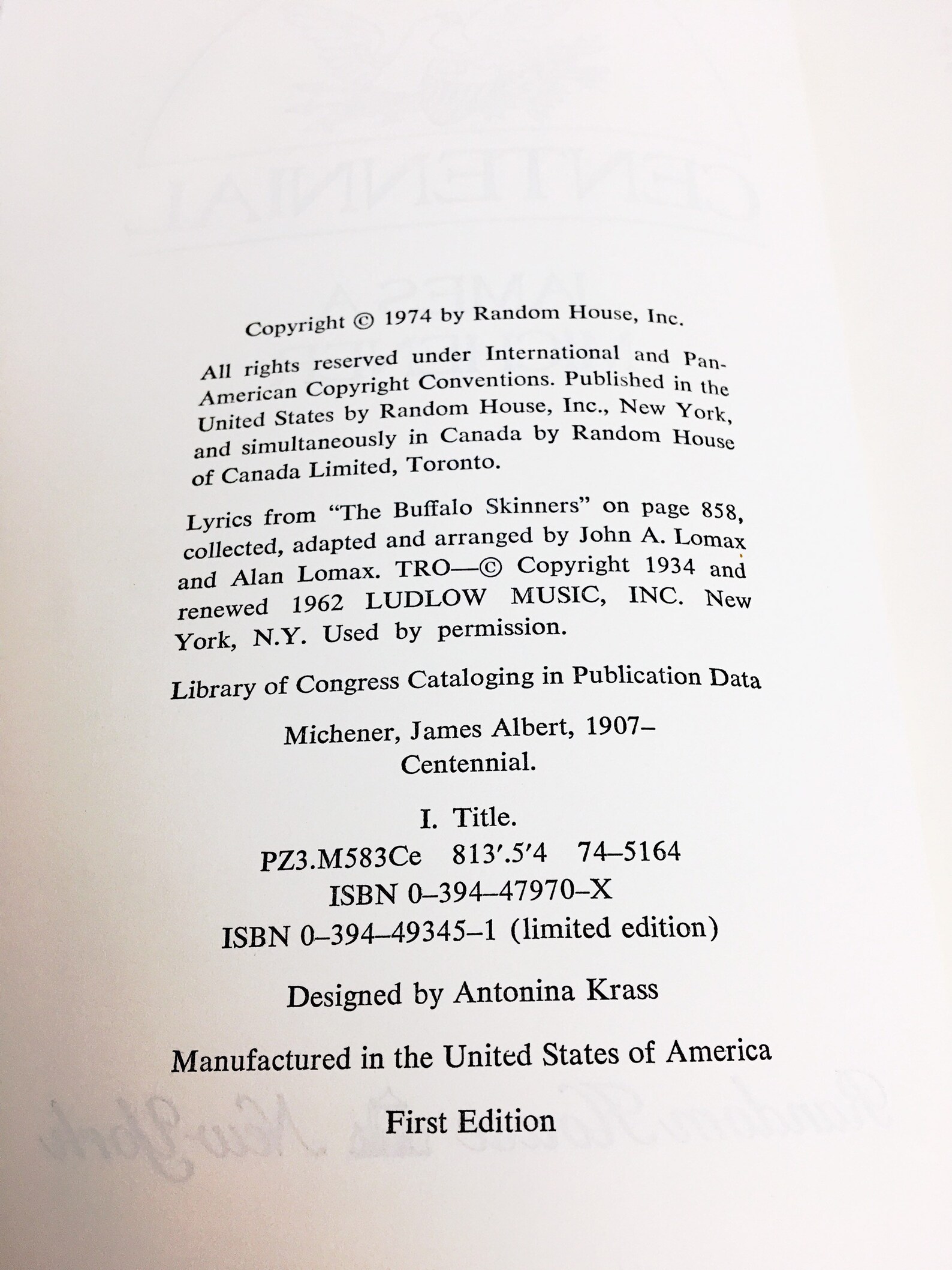 centennial james michener 1974 centennial james michener 1974