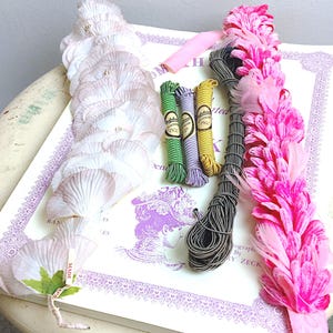 Vintage From the Neck Up Hatmaking Book, Antique Millinery Floral Pieces, Millinery supplies