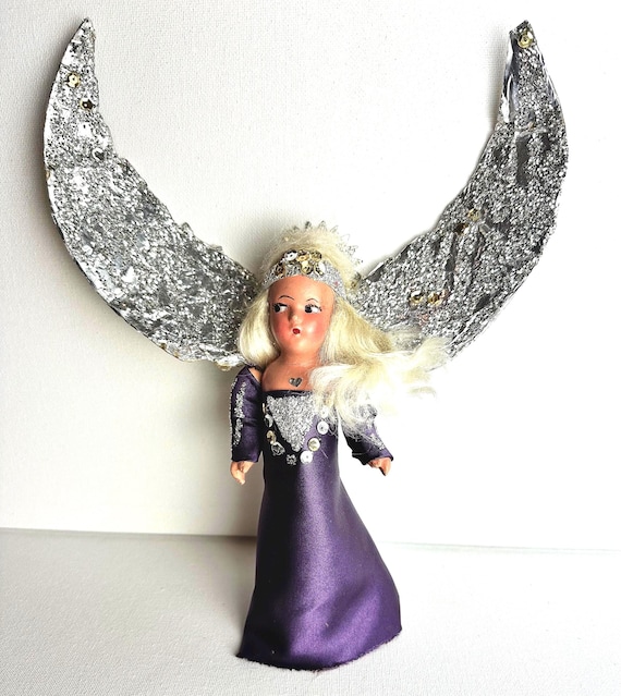 angel purple dress tree topper Angel Tree Topper Purple Dress